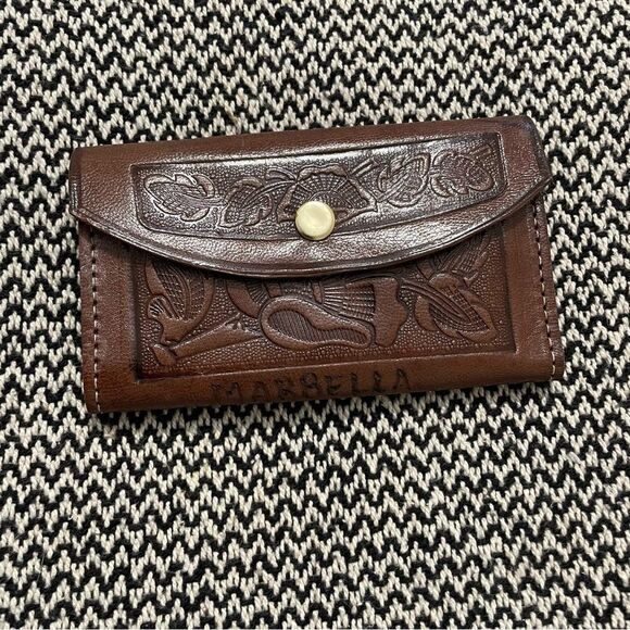 Vintage Tooled Leather Wallet - Picture 1 of 7